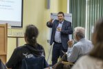René Milfait při svém příspěvku Etický obsah, účinnost a relevance spirituality a spirituální péče v kontextu zdravotní péče René Milfait při svém příspěvku Etický obsah, účinnost a relevance spirituality a spirituální péče v kontextu zdravotní péče