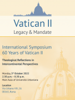 Mezinárodní symposium u pøíležitosti 60. výroèí Druhého vatikánského koncilu, 3. øíjna 2022, on-line (hybridní forma)